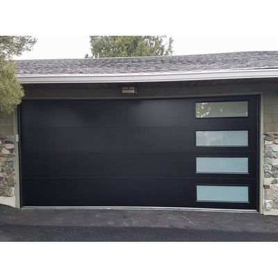 Porte sectionnelle en acier de garage de villa contemporaine en aluminium en gros de Tesia