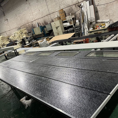 Porte sectionnelle en acier de garage de villa contemporaine en aluminium en gros de Tesia