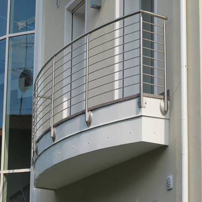Rod Bar Steel Balcony Railings, rail d'intérieur d'escalier pour la terrasse de plate-forme d'appartement
