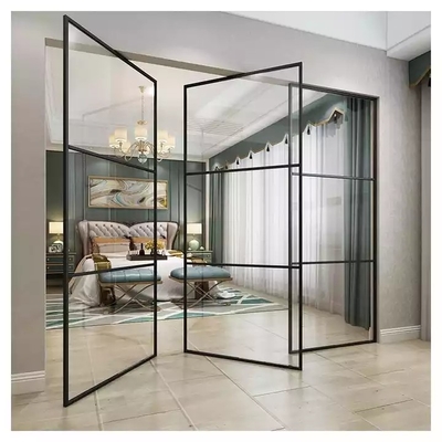 Portes intérieures en verre de porte coulissante promotion pratique en aluminium de conception de nouvelle