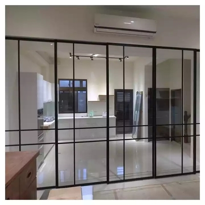 Portes intérieures en verre de porte coulissante promotion pratique en aluminium de conception de nouvelle