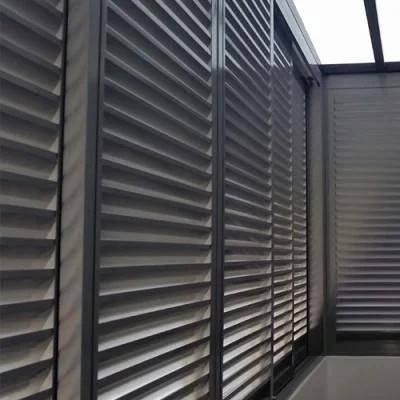 Taille adaptée aux besoins du client protégeant du vent d'anti de vol de Sun auvents en aluminium extérieurs d'ombre