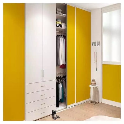 Chambre à coucher en plastique de forces de défense principale glissant le bois solide en métal moderne de garde-robe