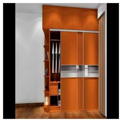 Chambre à coucher en plastique de forces de défense principale glissant le bois solide en métal moderne de garde-robe