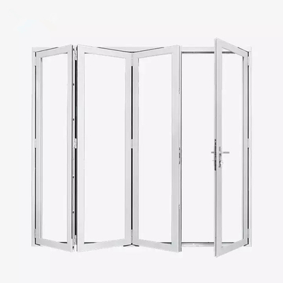 Glissement Bifold de patio en verre en aluminium extérieur imperméable de porte se pliante d'EPDM