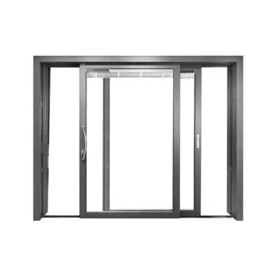 Portes coulissantes adaptées aux besoins du client de panneau multi moderne, portes en aluminium de cadre en verre d'humeur