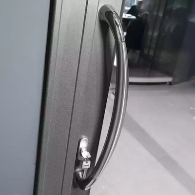 Portes coulissantes adaptées aux besoins du client de panneau multi moderne, portes en aluminium de cadre en verre d'humeur