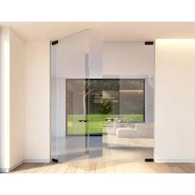 La porte Frameless en verre d'oscillation d'alliage d'aluminium, a gâché la double porte en verre commerciale
