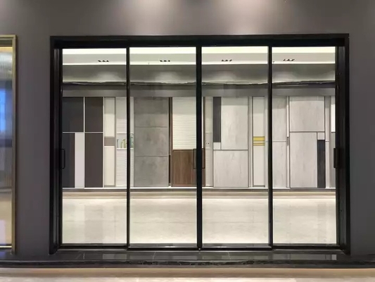 Portes modernes de verre trempé, portes en aluminium coulissantes imperméables de cadre