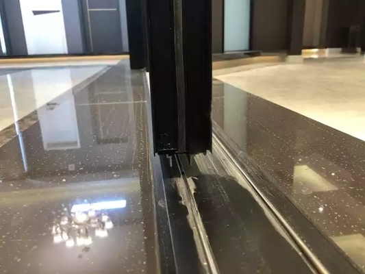Portes modernes de verre trempé, portes en aluminium coulissantes imperméables de cadre