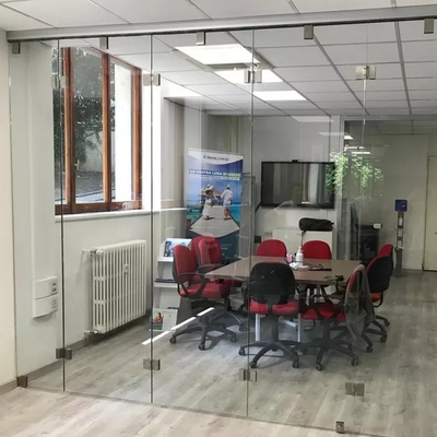 Porte en verre se pliante Frameless intérieure, solarium de balcon glissant la porte Bifold