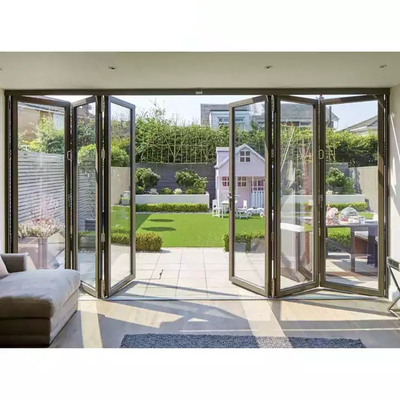 Les portes Bifold de patio d'alliage d'aluminium balancent la coupure de rendement optimum de courant ascendant de 2.0mm