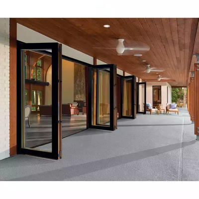 Les portes Bifold de patio d'alliage d'aluminium balancent la coupure de rendement optimum de courant ascendant de 2.0mm