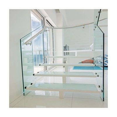 Escaliers en spirale d'économie de l'espace d'intérieur d'ODM d'OEM avec la balustrade en verre