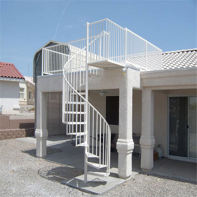 Escalier en spirale central d'acier inoxydable de colonne pour extérieur et d'intérieur