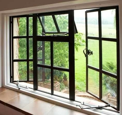 Tissu pour rideaux d'acier de fer/en aluminium coulissant moderne de gril de fenêtre en métal
