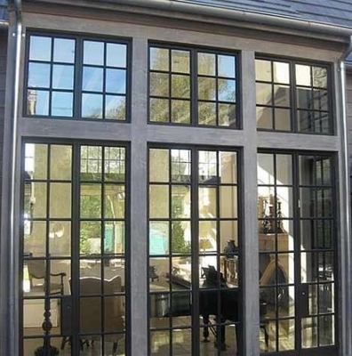 Tissu pour rideaux d'acier de fer/en aluminium coulissant moderne de gril de fenêtre en métal
