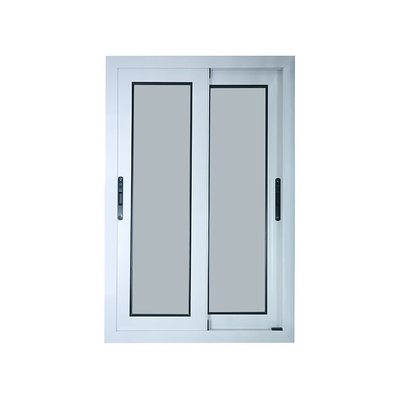 Vitrail de glissement en aluminium standard, fenêtre d'alliage d'aluminium de double couche