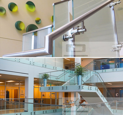 Balustrades en verre Frameless modernes de balustrade d'acier inoxydable pour d'intérieur et extérieur