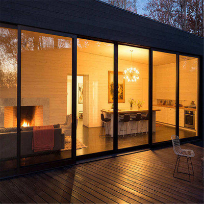 Porte coulissante en verre adaptée aux besoins du client de double en aluminium de conception de couleur Frameless
