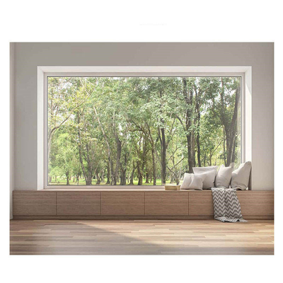 Luxe moderne de grande d'image fenêtre fixe en aluminium panoramique de tissu pour rideaux