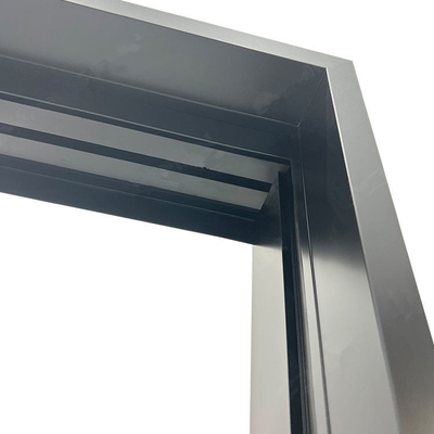 Système de poche en verre de porte coulissante de cadre en aluminium de salle de bains moderne intérieure
