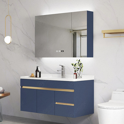 Bois solide de luxe avec conception de vanité de Cabinet de miroir de salle de bains de LED la nouvelle