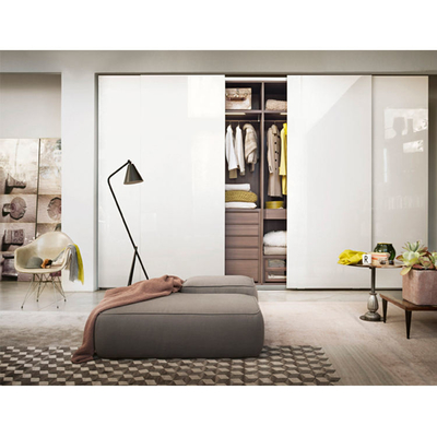 Chambre à coucher faite sur commande à extrémité élevé de garde-robe de porte coulissante de meubles modernes