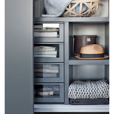 Chambre à coucher faite sur commande à extrémité élevé de garde-robe de porte coulissante de meubles modernes