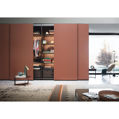 Chambre à coucher faite sur commande à extrémité élevé de garde-robe de porte coulissante de meubles modernes