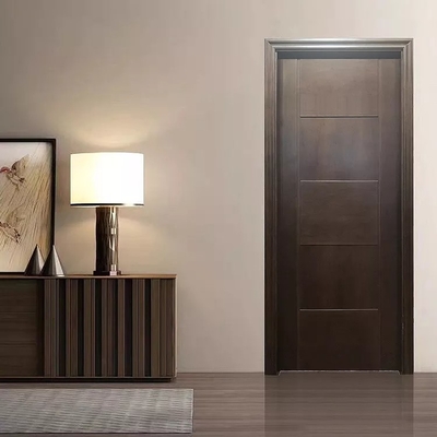 Porte imperméable composée adaptée aux besoins du client de PVC de WPC pour la chambre à coucher interne
