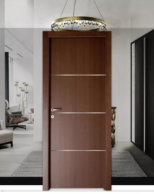 Porte imperméable composée adaptée aux besoins du client de PVC de WPC pour la chambre à coucher interne