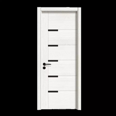 Porte intérieure en bois stratifiée par teck de pièce de mélamine de panneau de forces de défense principale pour l'appartement