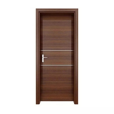 Poussée de porte de pièce interne en bois de contreplaqué et ouverture en bois intérieures de traction