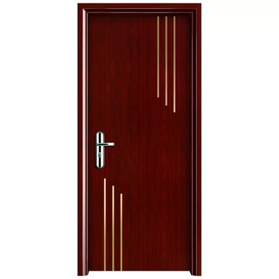PVC en bois adapté aux besoins du client imperméable WPC de porte de pièce de contreplaqué interne