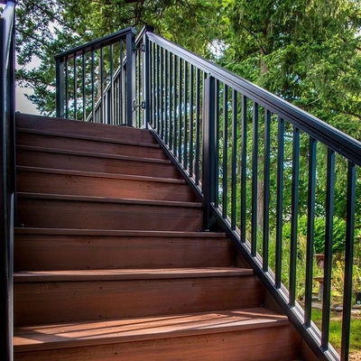 Balcon de balustrades de conception simple/balustrade en aluminium extérieurs d'escalier