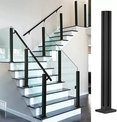Balustrades modernes de balcon de verre feuilleté, courrier en verre d'acier inoxydable de balustrade
