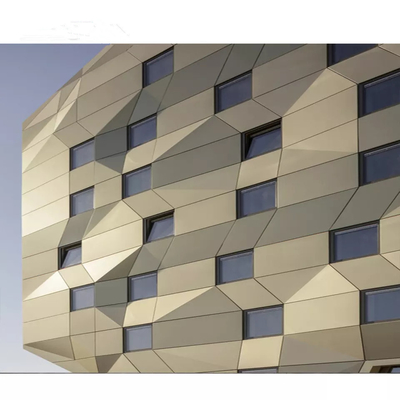 Mur extérieur imperméable de construction, double mur rideau en verre en aluminium