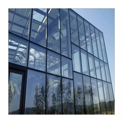 Imperméable moderne de mur rideau en verre à double vitrage de revêtement en aluminium