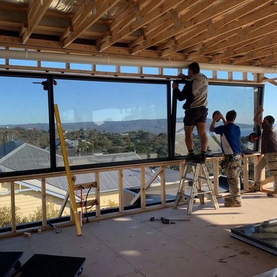Mur rideau en verre d'unité extérieure de fenêtre en aluminium imperméable 12A 5mm