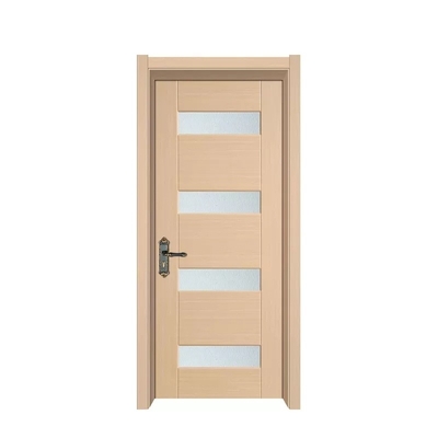 Portes intérieures de laque de stratification, porte en bois moderne en verre imperméable