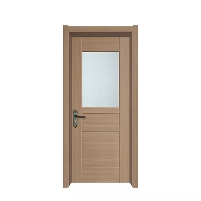 Portes intérieures de laque de stratification, porte en bois moderne en verre imperméable