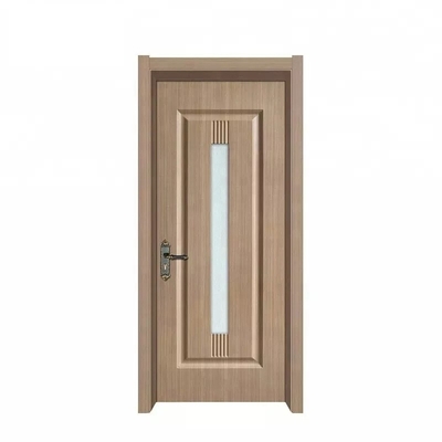 Portes intérieures de laque de stratification, porte en bois moderne en verre imperméable