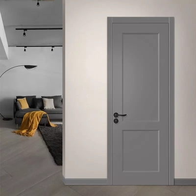 Portes intérieures en bois modernes de Chambre, mélamine adaptée aux besoins du client encadre la porte en bois