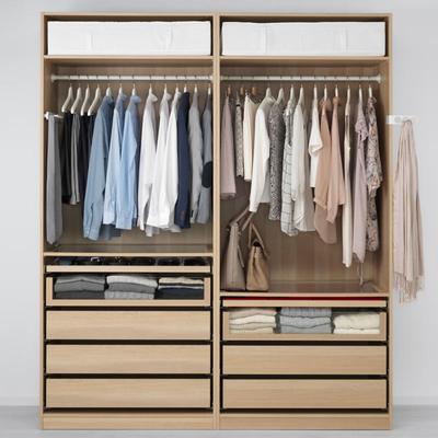 Cabinet moderne de vêtements de conception faite sur commande sans garde-robes de portes