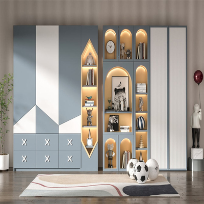 L'habillement conçoit le style français de Cabinet de mur de placard de meubles de chambre à coucher