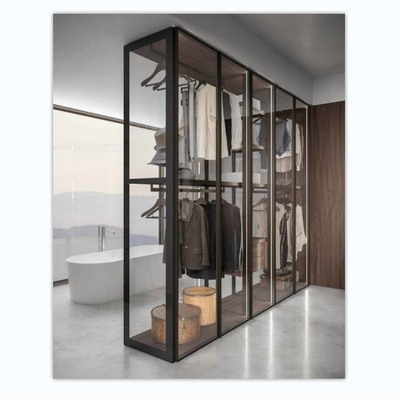 Conception futée de meubles de garde-robe à haute brillance antique de luxe pliable à la maison en bois
