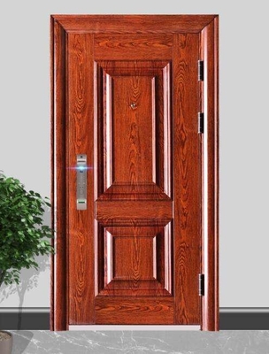 Porte de voie de base de fer d'entrée, portes en acier s'ouvrantes latérales de sécurité de conception
