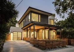 Villa préfabriquée de luxe de cadre en acier de conception moderne d'étage préfabriqué léger de la Chambre deux