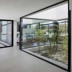 Fenêtre panoramique en verre fixe en aluminium d'extra large de Windows de plancher de Superhosue grande